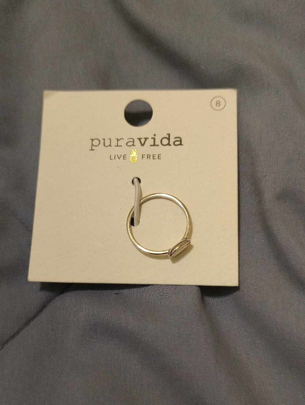Pura Vida Silver Cowrie Shell Ring